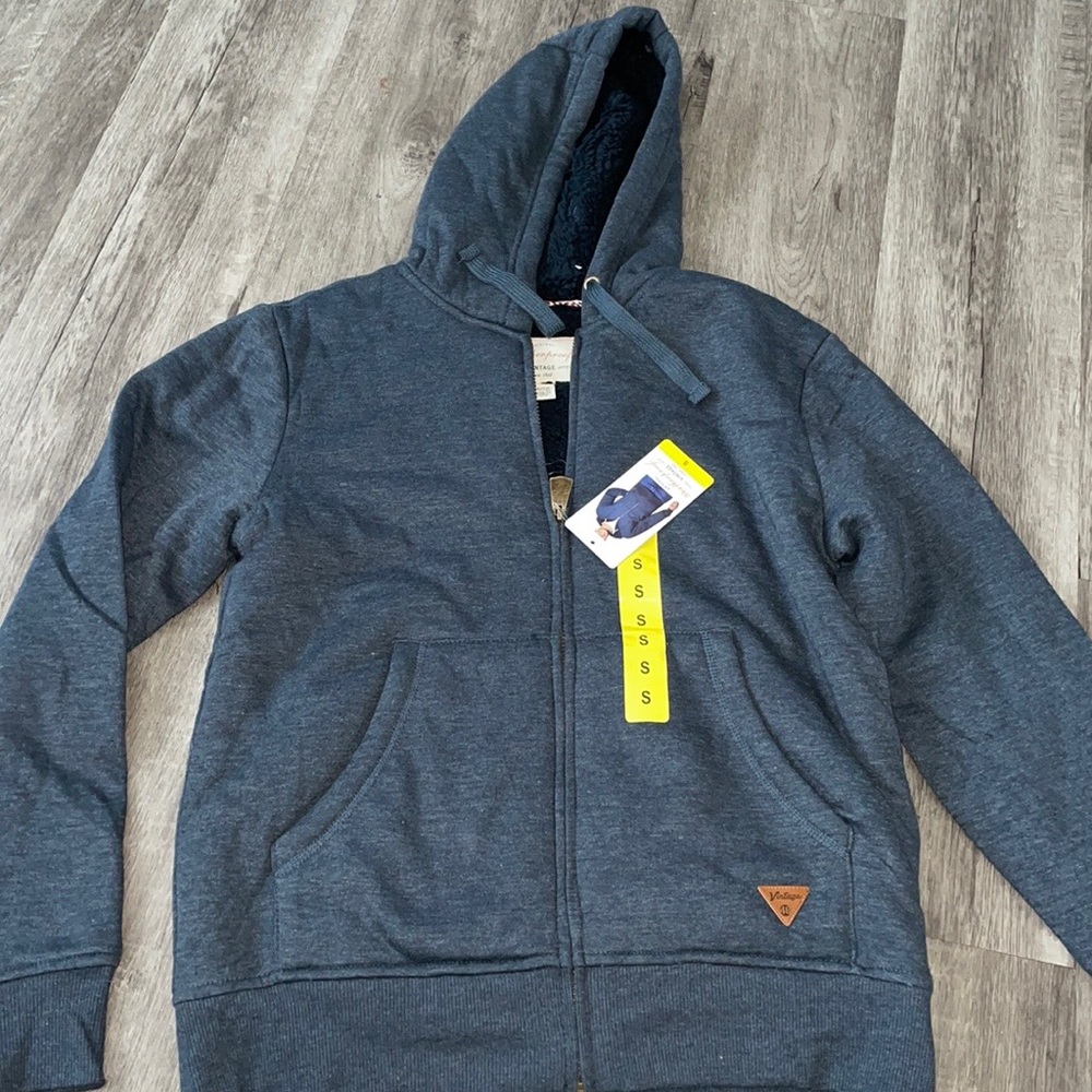 NWT men’s- boys jacket size men’s small boys Xl blue weatherproof